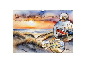 9783383968785 - Norddeutsches Wattenmeer (Wandkalender 2025 DIN A2 quer) CALVENDO Monatskalender