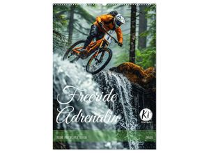 9783383968891 - Freeride Adrenalin (Wandkalender 2025 DIN A2 hoch) CALVENDO Monatskalender