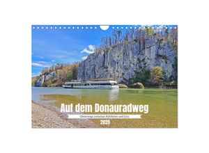 9783383970092 - Auf dem Donauradweg Unterwegs zwischen Kehlheim und Linz (Wandkalender 2025 DIN A4 quer) CALVENDO Monatskalender