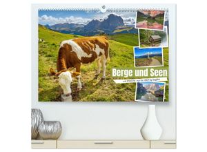 9783383971525 - Berge und Seen mit Zitaten - nur für Dich by VogtArt (hochwertiger Premium Wandkalender 2025 DIN A2 quer) Kunstdruck in Hochglanz