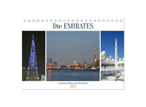 9783383971761 - Die EMIRATES zwischen Dubai und Abu Dhabi (Tischkalender 2025 DIN A5 quer) CALVENDO Monatskalender