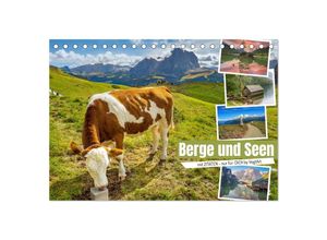 9783383972133 - Berge und Seen mit Zitaten - nur für Dich by VogtArt (Tischkalender 2025 DIN A5 quer) CALVENDO Monatskalender