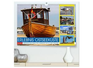 9783383978371 - Erlebnis Ostseeküste - zwischen Wismarer Bucht und Usedom (hochwertiger Premium Wandkalender 2025 DIN A2 quer) Kunstdruck in Hochglanz