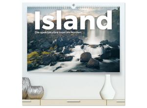 9783383984518 - Island - Die spektakuläre Insel im Norden (hochwertiger Premium Wandkalender 2025 DIN A2 quer) Kunstdruck in Hochglanz