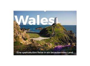 9783383985942 - Wales - Eine spektakuläre Reise in ein bezauberndes Land (Wandkalender 2025 DIN A2 quer) CALVENDO Monatskalender