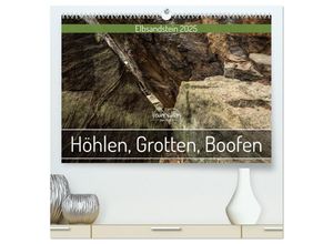 9783383986567 - Höhlen Grotten Boofen - Elbsandstein (hochwertiger Premium Wandkalender 2025 DIN A2 quer) Kunstdruck in Hochglanz