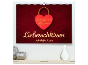 9783383987571 - Liebesschlösser Ich liebe Dich (hochwertiger Premium Wandkalender 2025 DIN A2 quer) Kunstdruck in Hochglanz