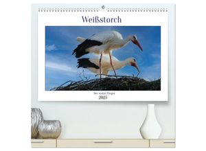 9783383991561 - Weißstorch der stolze Flieger (hochwertiger Premium Wandkalender 2025 DIN A2 quer) Kunstdruck in Hochglanz