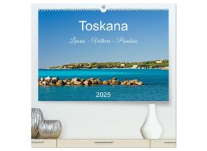 9783383991868 - Toskana Livorno - Volterra - Piombino (hochwertiger Premium Wandkalender 2025 DIN A2 quer) Kunstdruck in Hochglanz