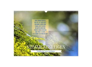 9783383993282 - Stimmungsreigen Gefühlvolle Texte und Bilder (Wandkalender 2025 DIN A3 quer) CALVENDO Monatskalender