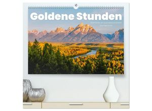 9783383994838 - Goldene Stunden - Momente in wunderschönem Sonnenlicht (hochwertiger Premium Wandkalender 2025 DIN A2 quer) Kunstdruck in Hochglanz