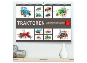 9783383995156 - Traktoren Oldtimer Kraftpakete (hochwertiger Premium Wandkalender 2025 DIN A2 quer) Kunstdruck in Hochglanz