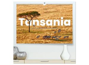 9783383995590 - Tansania - Am Fuße des Kilimandscharo (hochwertiger Premium Wandkalender 2025 DIN A2 quer) Kunstdruck in Hochglanz