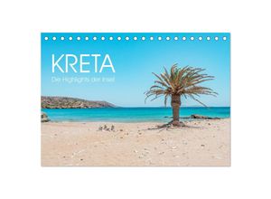 9783383996139 - Kreta - Die Highlights der Insel (Tischkalender 2025 DIN A5 quer) CALVENDO Monatskalender