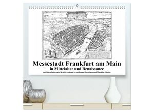 9783383998768 - Messestadt Frankfurt am Main (hochwertiger Premium Wandkalender 2025 DIN A2 quer) Kunstdruck in Hochglanz