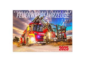 9783383999840 - Feurwehrfahrzeuge (Tischkalender 2025 DIN A5 quer) CALVENDO Monatskalender