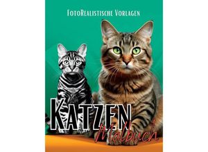 9783384039781 - Malbuch Katze Fotorealistisch - Lucy´s Schwarze Malbücher Kartoniert (TB)