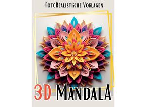 9783384042033 - 3D Mandala Malbuch Black & White - Lucy´s Schwarze Malbücher Kartoniert (TB)