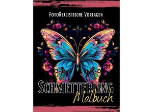 9783384064189 - Schmetterling Malbuch Fotorealistisch - Lucy´s Schwarze Malbücher Kartoniert (TB)