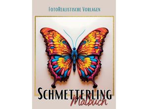 9783384064196 - Malbuch Schmetterling Fotorealistisch   Black Midnight- Animals Bd11 - Lucy´s Schwarze Malbücher Kartoniert (TB)