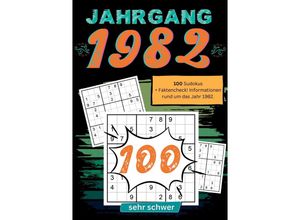 9783384123855 - 1982- Rätselspaß und Zeitreise - Sudoku Jahrbücher Kartoniert (TB)