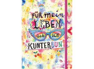 9783401607078 - Für mein Leben seh ich kunterbunt (Notizbuch No 2 Emma Flint) DIN A5 punktkariert mit farbiger Einstecktasche Lesebändchen und Verschlussgummi - Emma Flint Gebunden