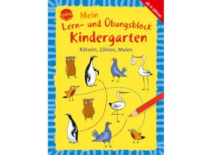 9783401716343 - Mein Lern- und Übungsblock Kindergarten Rätseln Zählen Malen - Helen Seeberg Kartoniert (TB)