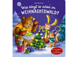 9783401718552 - Was klingt so schön im Weihnachtswald? Ein Soundbuch mit 4 Instrumenten - Pia Emling Pappband