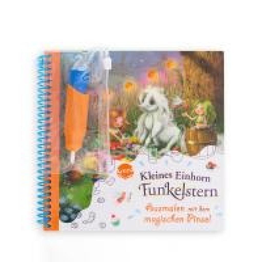 9783401720548 - Berg Mila Ausmalen mit dem magischen Pinsel Kleines Einhorn Funkelstern