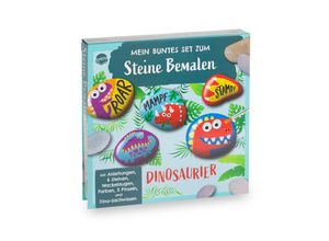 9783401720586 - Mein buntes Set zum Steine Bemalen Dinosaurier Box