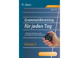 9783403072324 - Grammatiktraining für jeden Tag Klasse 5 - Birgit Zeeb Geheftet