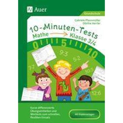 9783403082675 - 10-Minuten-Tests Mathematik   10-Minuten-Tests Mathematik - Klasse 3-4 - Dörthe Herrler Gabriele Pfannmüller Geheftet