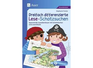 9783403083313 - Dreifach differenzierte Lese-Schatzsuchen - Stephanie Fischer Geheftet