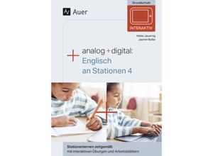 9783403088608 - Analog + digital Englisch an Stationen 4 - Heike Jauernig Jasmin Boller Geheftet