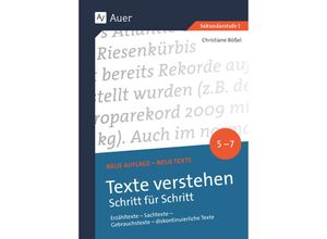 9783403088684 - Texte verstehen - Schritt für Schritt Klasse 5-7 - Christiane Bößel Geheftet