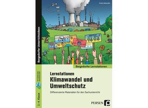 9783403206873 - Lernstationen Klimawandel und Umweltschutz - Kirstin Jebautzke Kartoniert (TB)