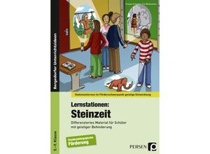 9783403236771 - Stationenlernen im Förderschwerpunkt geistige Entwicklung   Lernstationen Steinzeit - Frauke Schüder Iris Wollenheit Kartoniert (TB)