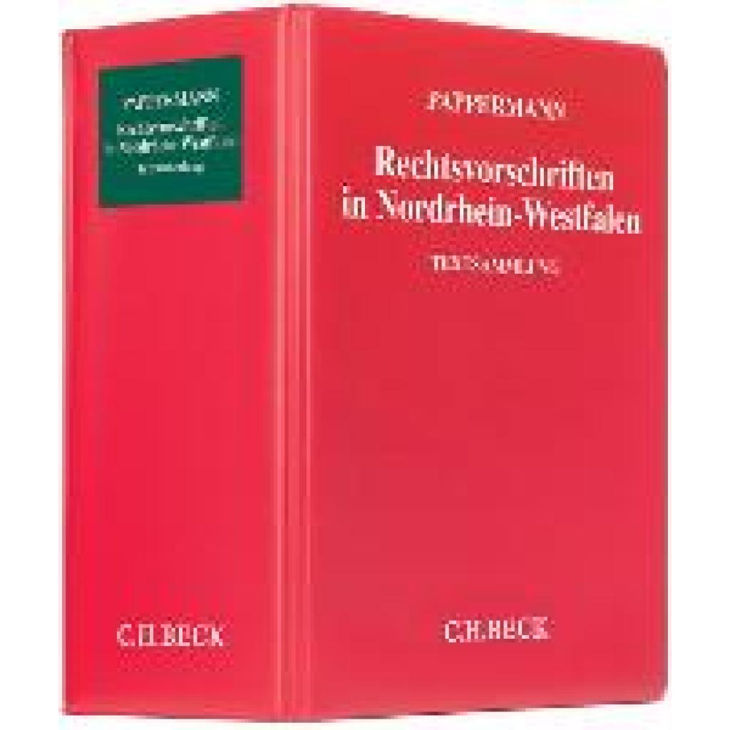 9783406451522 - Rechtsvorschriften in Nordrhein-Westfalen (mit Fortsetzungsnotierung) inkl 106 Ergänzungslieferung