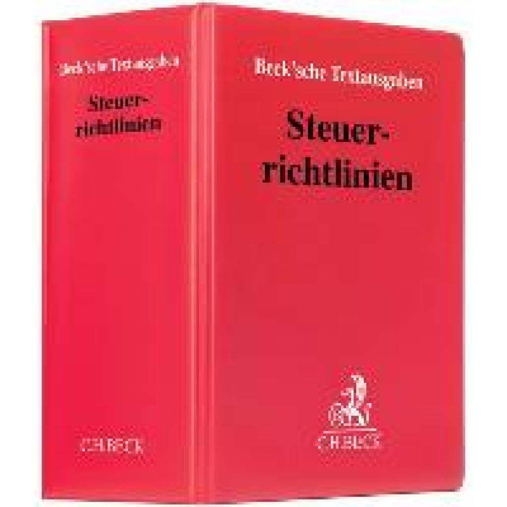 9783406460203 - Steuerrichtlinien (mit Fortsetzungsnotierung) Inkl 188 Ergänzungslieferung