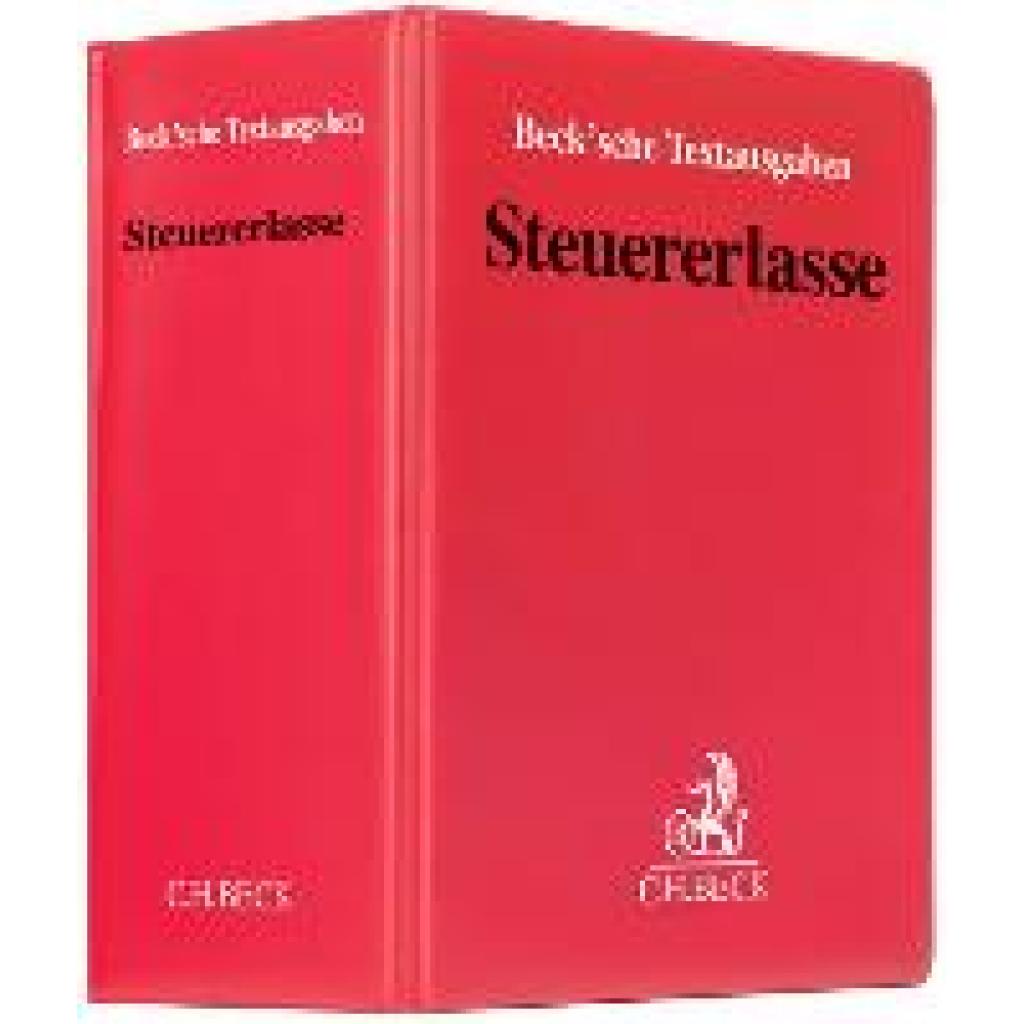 9783406460661 - Steuererlasse (mit Fortsetzungsnotierung) Inkl 74 Ergänzungslieferung