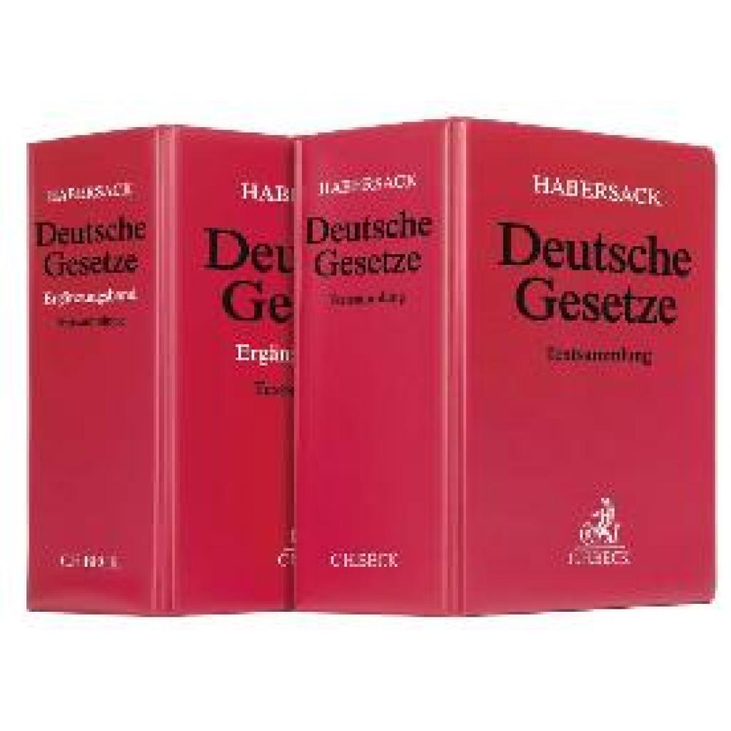 9783406469992 - Deutsche Gesetze (mit Fortsetzungsnotierung) Inkl 194 Ergänzungslieferung und Ergänzungsband inkl 75 Ergänzungslieferung