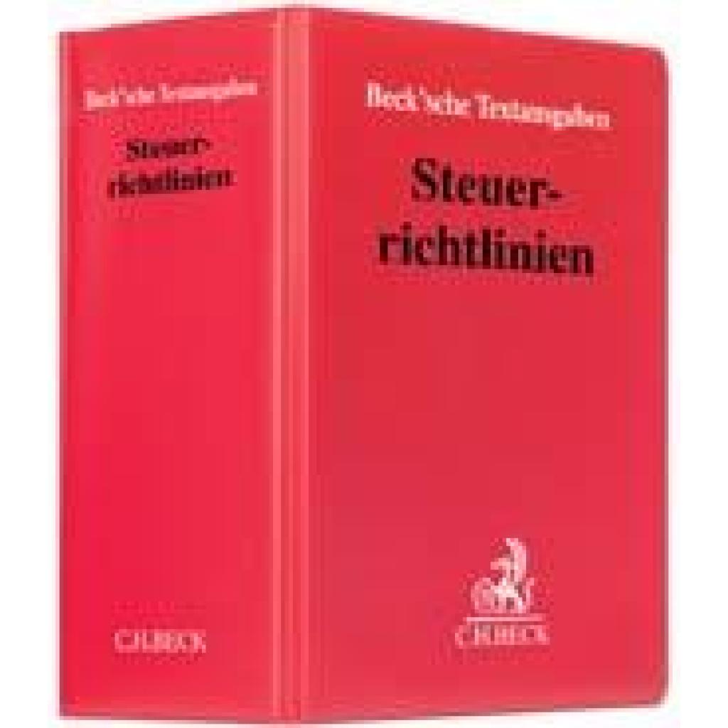 9783406500848 - Steuerrichtlinien (ohne Fortsetzungsnotierung) Inkl 188 Ergänzungslieferung