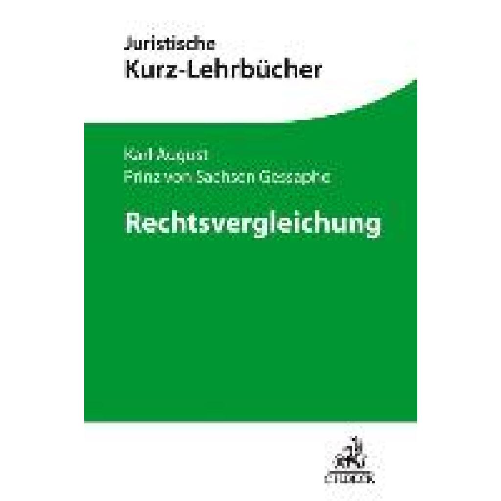 9783406548789 - Sachsen Gessaphe Karl August Prinz von Rechtsvergleichung