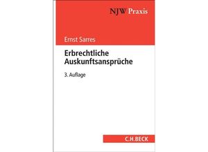 9783406700668 - Erbrechtliche Auskunftsansprüche - Ernst Sarres Kartoniert (TB)