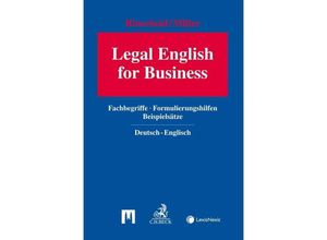 9783406739248 - Legal English for Business - Martin Rinscheid Michael R Miller Gebunden