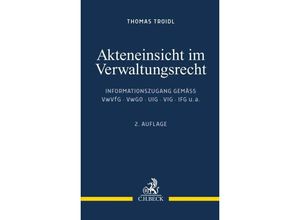 9783406745669 - Akteneinsicht im Verwaltungsrecht - Thomas Troidl Kartoniert (TB)