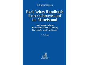 9783406751233 - Becksches Handbuch Unternehmenskauf im Mittelstand Leinen