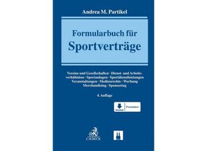 9783406752223 - Formularbuch für Sportverträge - Andrea M Partikel Leinen