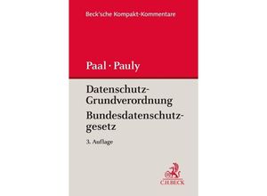 9783406753749 - Becksche Kompakt-Kommentare   Datenschutz-Grundverordnung Bundesdatenschutzgesetz Gebunden