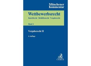 9783406758744 - Münchener Kommentar zum Wettbewerbsrecht Bd 4 VergabeR II Leinen